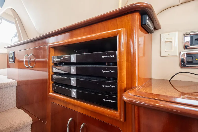 Slide: The Image of Luxury audio system in 2005 Carver 560 Voyager yacht interior. - 34