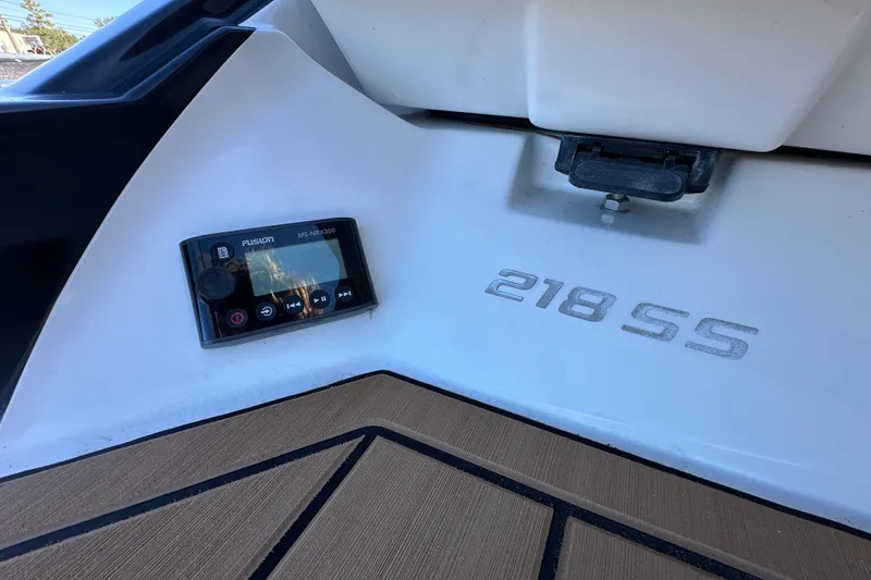 Slide: The Image of 2016 Monterey 218 Surf boat interior with Fusion MS-RA200 stereo system. - 37