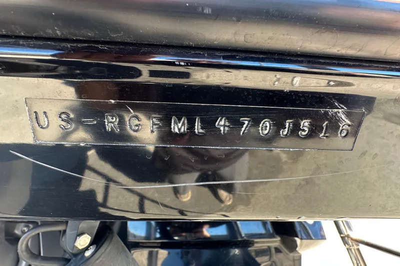 Slide: The Image of Trailer information labels on a 2016 Monterey 218 Surf boat trailer. - 78