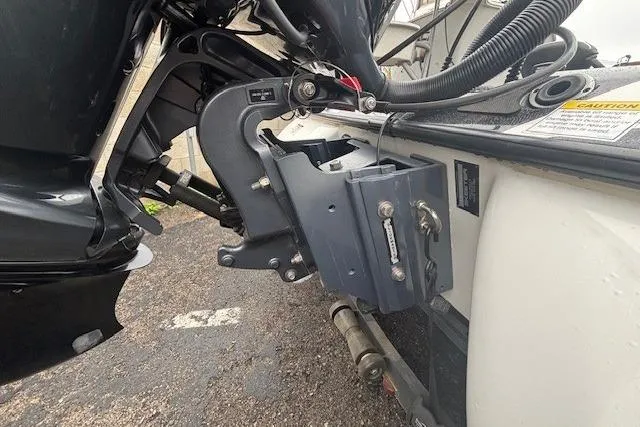 Slide: The Image of 2024 Skeeter FXR21 Limited boat engine mount detail, showcasing advanced design and engineering. - 18