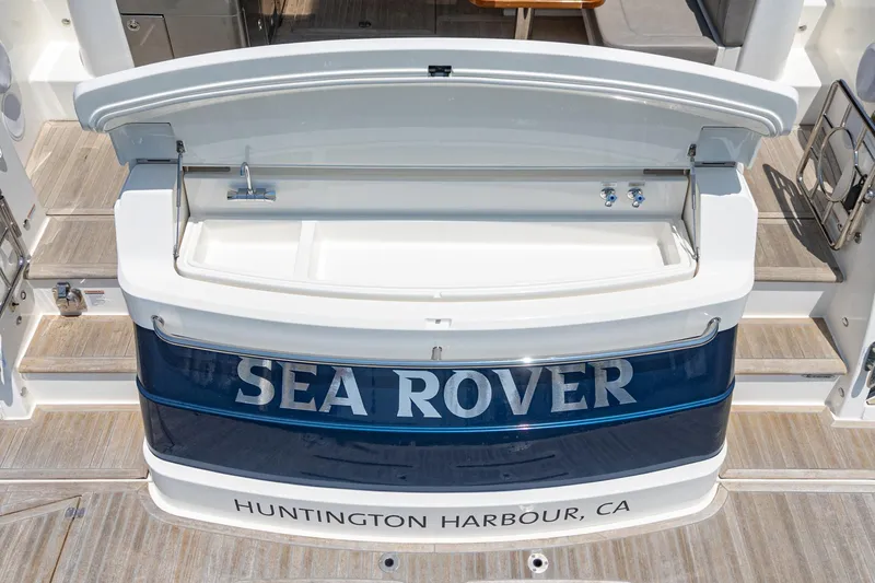 Slide: The Image of Riviera 4800 Sport Yacht 2021, "Sea Rover," docked at Huntington Harbour, CA. - 21