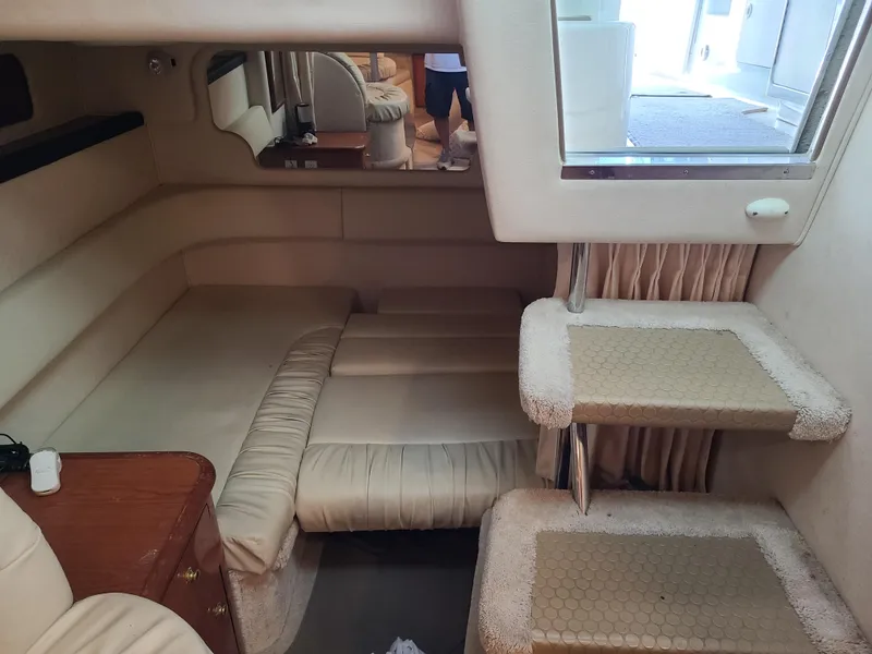 Slide: The Image of 1999 Sea Ray 340 Sundancer cabin interior view. - 12