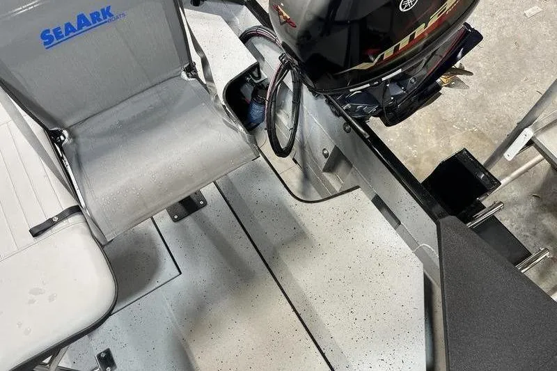 Slide: The Image of Interior of SeaArk Shadow 187T boat, model year 2025. - 6