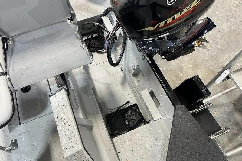 Slide: The Image of Interior view of SeaArk Shadow 187T boat, model year 2025. - 7