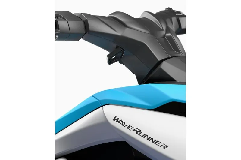 Slide: The Image of Manufacturer Provided Image: 2026 Yamaha WaveRunner JetBlaster DLX 2-Up, close-up of handlebars and sleek design. - 6