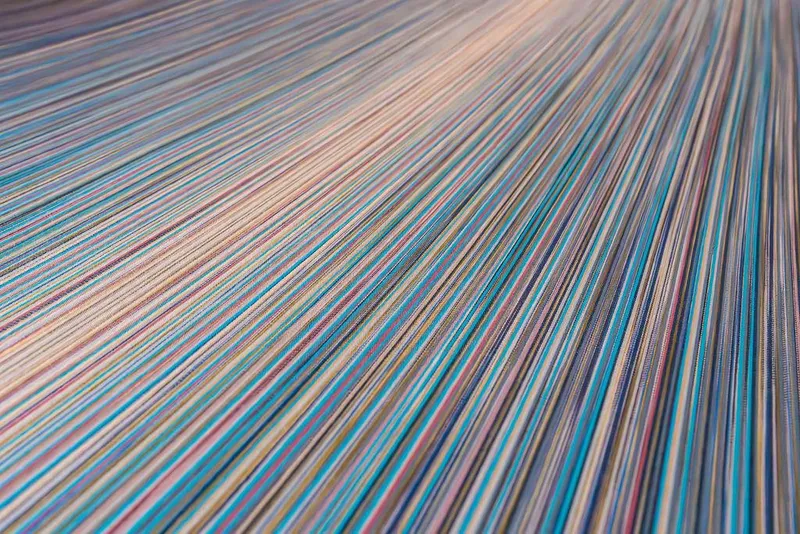 Slide: The Image of Colorful abstract lines pattern, resembling a dynamic, flowing texture. - 29