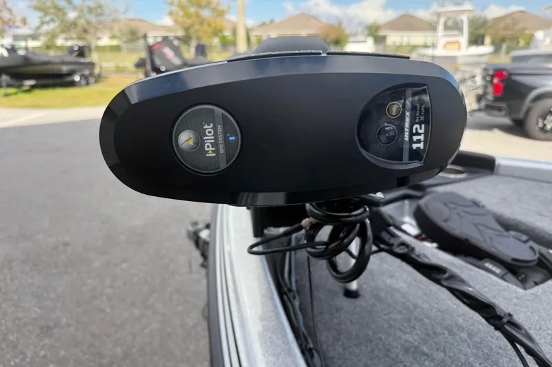 Slide: The Image of Close-up of a 2018 Phoenix 721 ProXP boat's iPilot GPS trolling motor system. - 11
