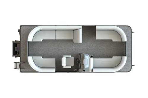 Slide: The Image of Manufacturer Provided Image: 2024 Starcraft LX 20 R pontoon boat interior layout, top view. - 10