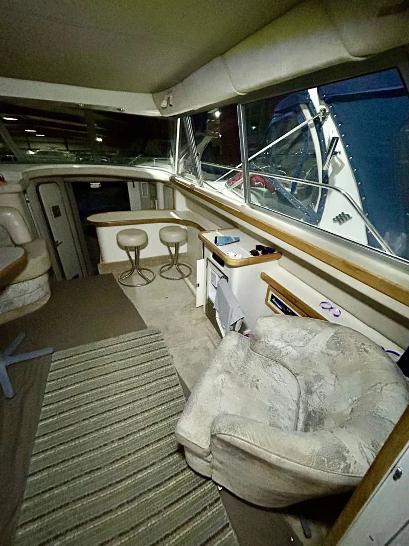 Slide: The Image of Interior of a 1996 Sea Ray 370 Sedan Bridge yacht. - 7