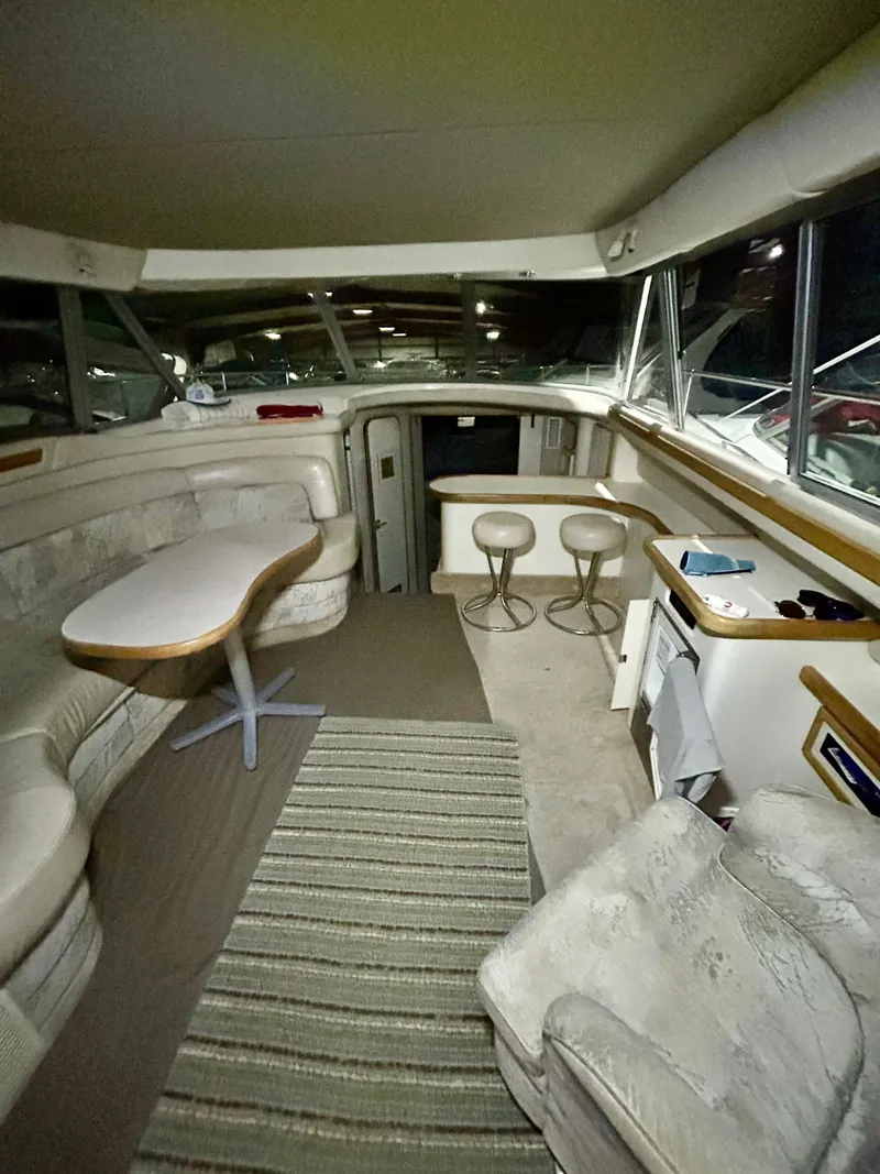 Slide: The Image of Interior of a 1996 Sea Ray 370 Sedan Bridge yacht. - 8