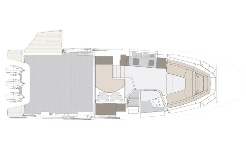 Slide: The Image of Manufacturer Provided Image: Floor plan of 2025 Azimut Verve 42 yacht, showcasing interior layout and design features. - 41