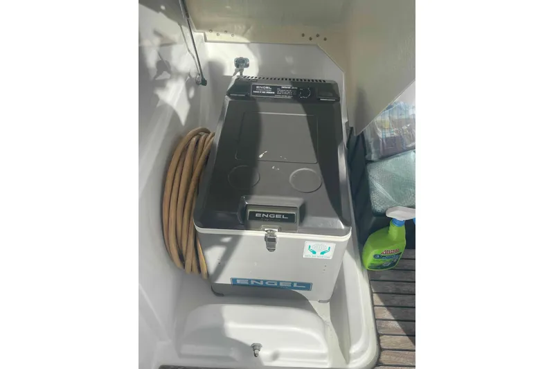 Slide: The Image of Cozy cabin interior of 2012 Lagoon 380 S2 catamaran with bed and storage. - 45