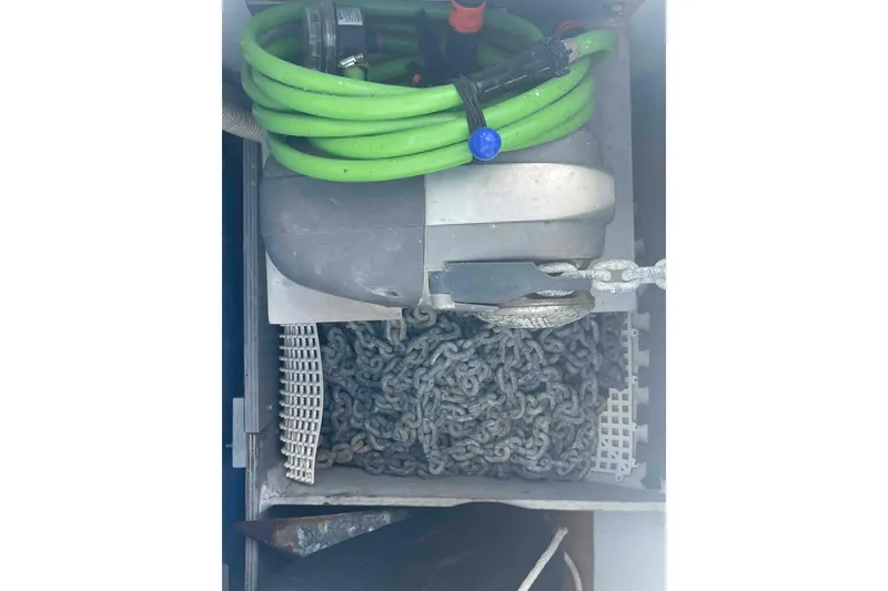 Slide: The Image of Bathroom interior of 2012 Lagoon 380 S2 yacht with sink and toilet. - 47