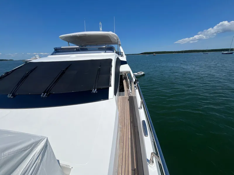 Slide: The Image of Azimut Grande 27M yacht, 2019 model, cruising on a sunny day. - 23