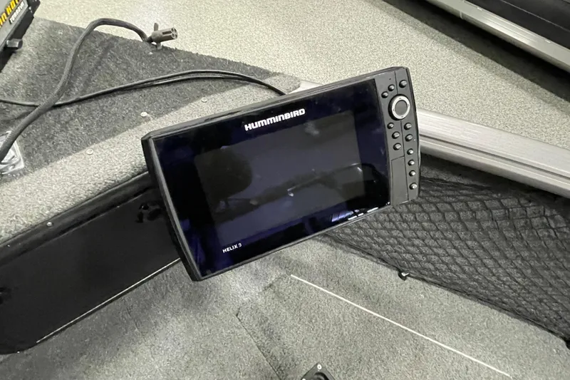 Slide: The Image of Humminbird Helix 9 fish finder on 2018 Lund 1875 Impact Sport boat. - 14