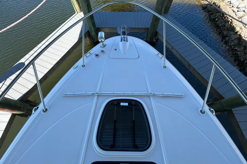 Slide: The Image of Thermostat control panel on 2012 Sea Ray Sundancer 310 yacht interior. - 123