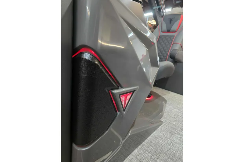 Slide: The Image of 2026 Trifecta SS 25RF interior with sleek design and red accents. - 9