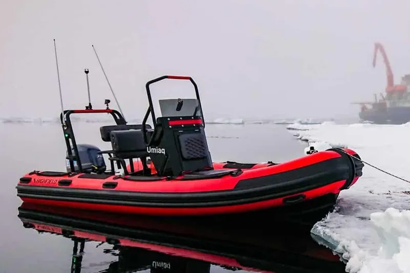 The Image of Highfield Patrol 500 boat in ice, 2026 model. - 0