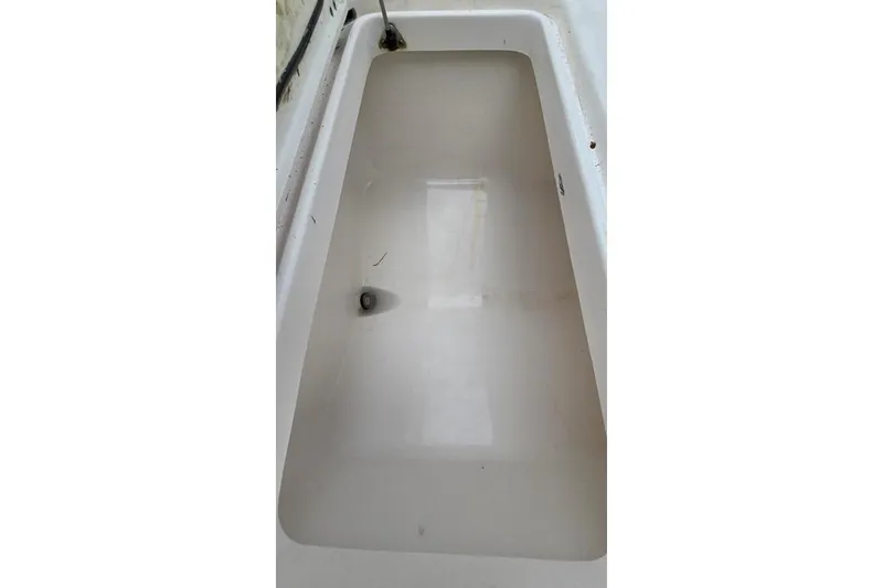 Slide: The Image of Interior view of 2014 Everglades 295 Pilot boat compartment. - 43