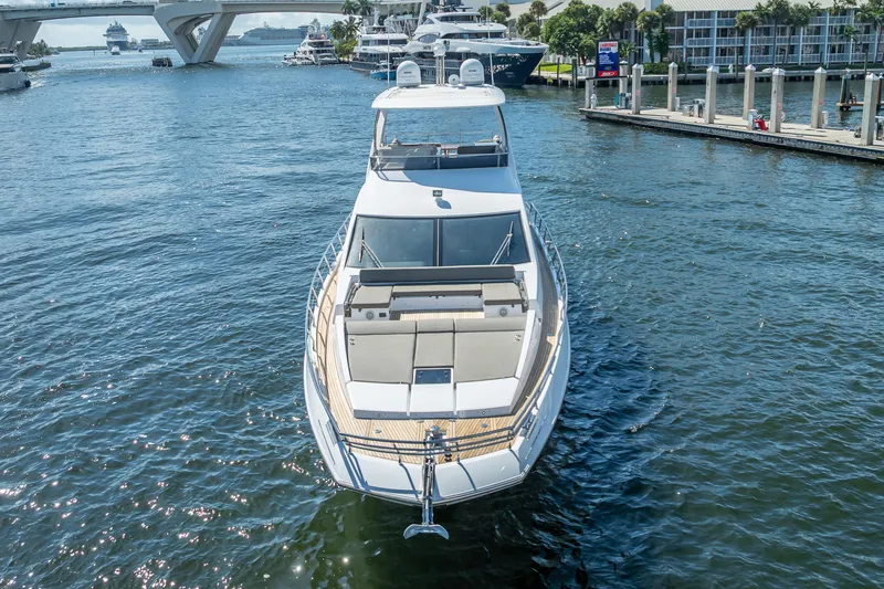 Slide: The Image of 2019 Azimut 66 luxury yacht on calm waters. - 36
