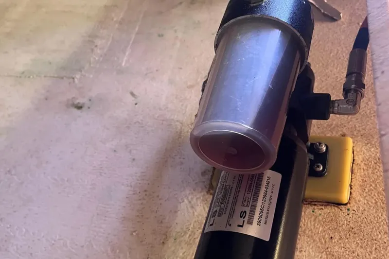 Slide: The Image of Close-up of a 2009 Class 40 Open Antrim Design component with visible label and connections. - 43