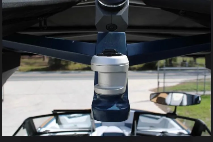 Slide: The Image of 2022 Nautique Super Air Nautique S23 boat tower speaker close-up. - 15