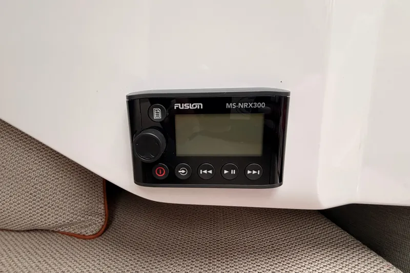 Slide: The Image of Fusion MS-NRX300 stereo control on 2021 Axopar 37 XC Cross Cabin boat. - 27