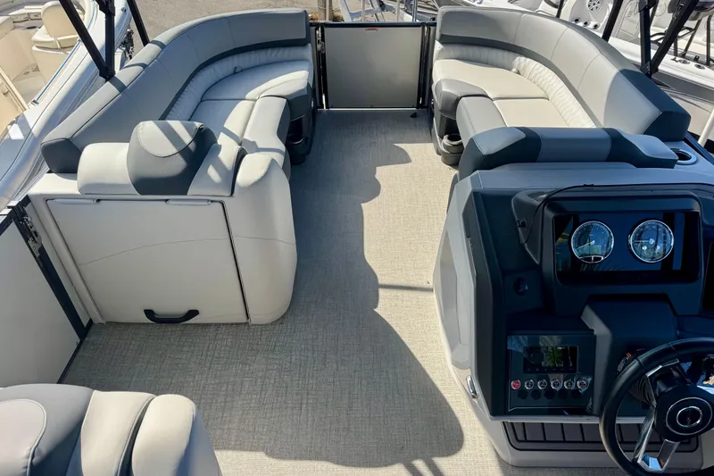 Slide: The Image of 2026 Avalon Catalina Platinum Versatile Rear Bench interior with luxurious seating and modern dashboard. - 21