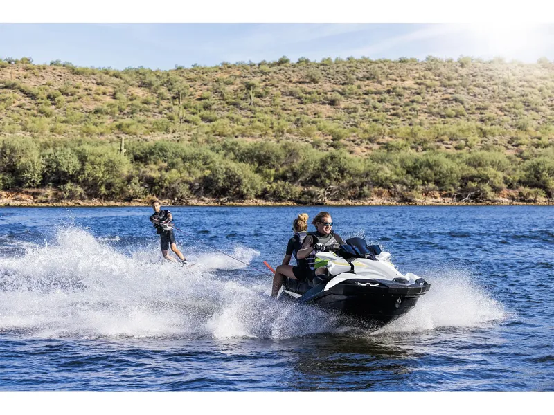 Slide: The Image of 2026 Kawasaki JET SKI ULTRA 160LX in showroom. - 6