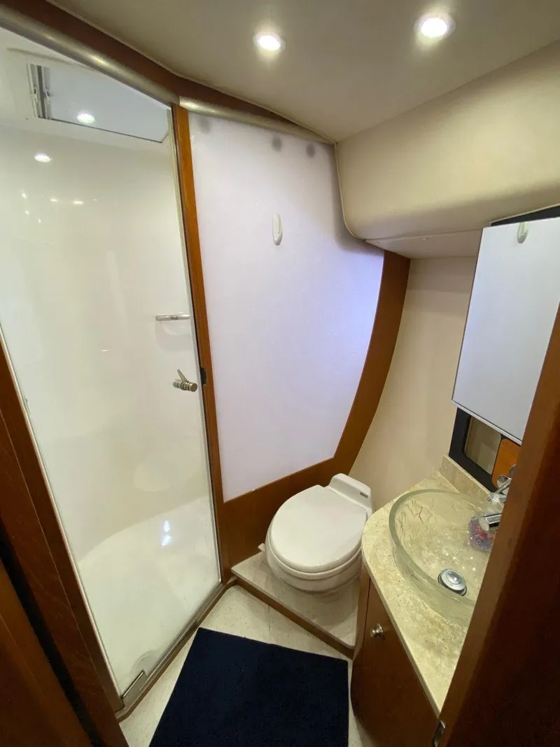 Slide: The Image of Tiara Yachts 4300 Sovran 2009 bathroom with shower and toilet. - 28