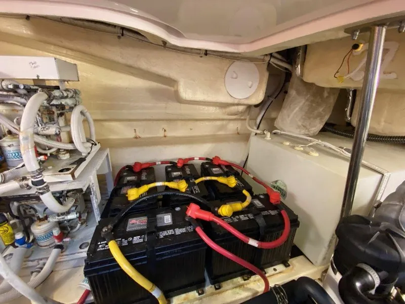 Slide: The Image of Battery compartment of 2009 Tiara Yachts 4300 Sovran. - 41