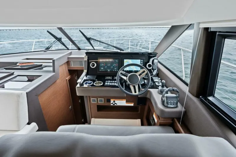 Slide: The Image of 2024 46 Prestige Flybridge -Lower Helm - 11