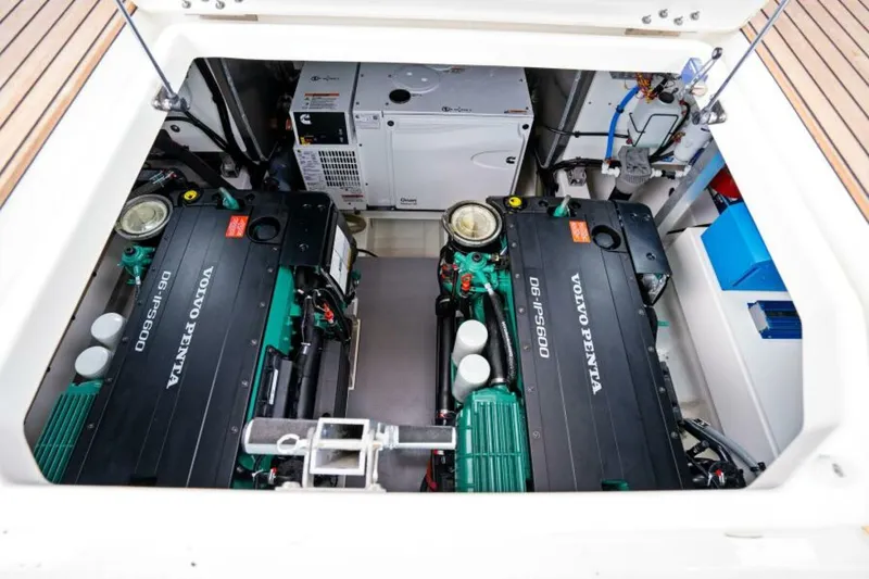 Slide: The Image of 2024 46 Prestige Flybridge -Engine Room - 47
