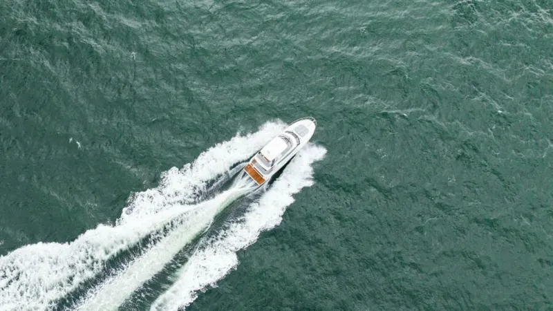 Slide: The Image of 2024 46 Prestige Flybridge -Running Profile - 65