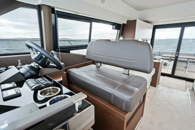 Slide: The Image of 2024 46 Prestige Flybridge -Lower Helm - 9