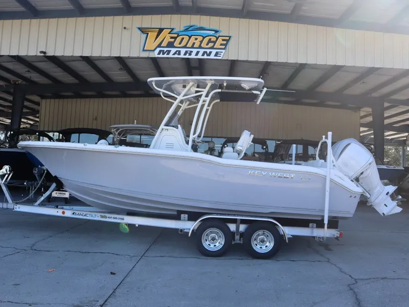 The Image of 2026 Key West 239 FS boat on trailer at VForce Marine. - 1