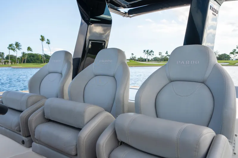 Slide: The Image of Luxurious bathroom interior of 2021 Pardo Yachts 38, featuring modern sink and toilet. - 44