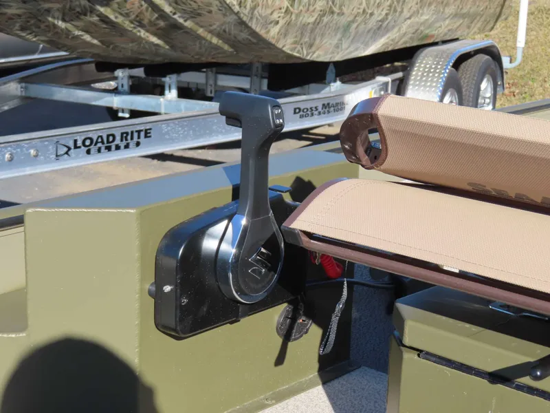 Slide: The Image of SeaArk 1652 Crappie boat with Suzuki 40 motor and trailer. - 23