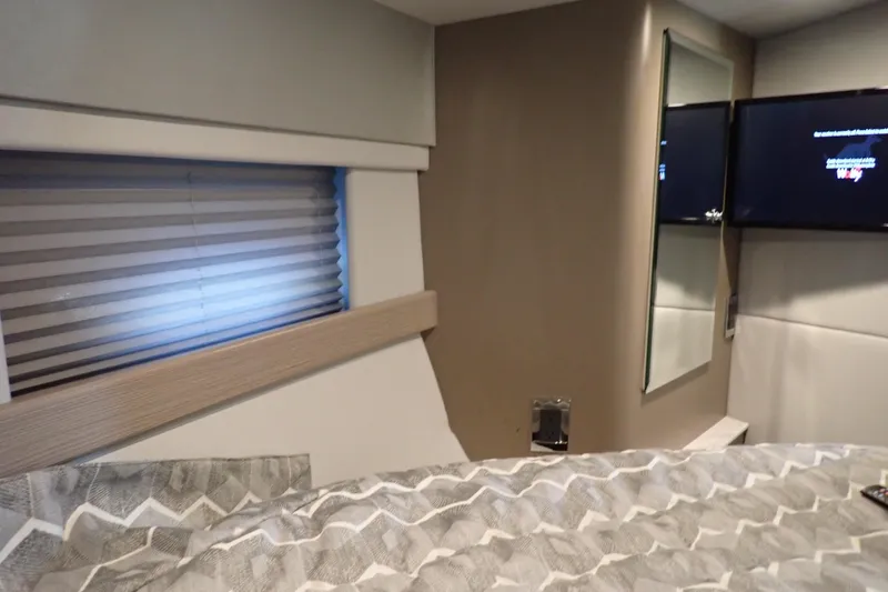 Slide: The Image of Interior of 2020 Formula 40 Performance Cruiser with modern design and TV. - 12