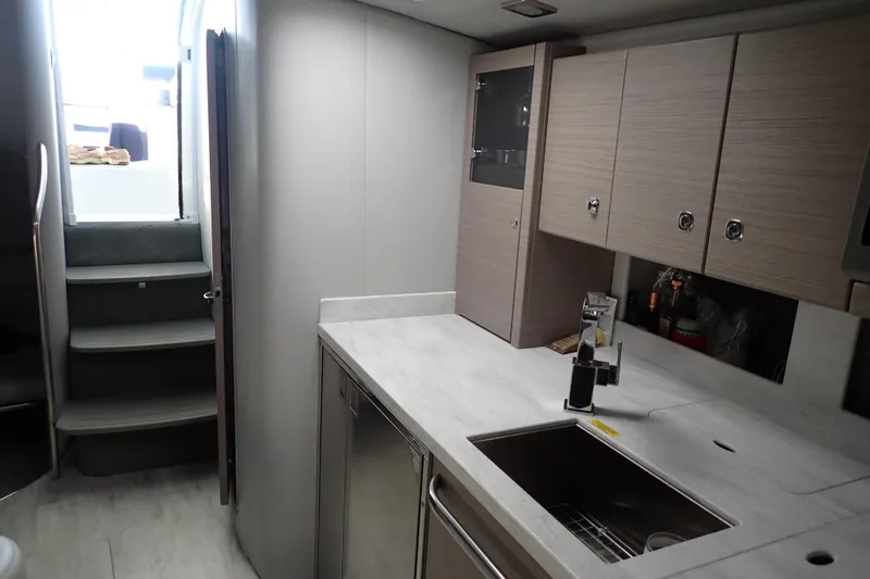 Slide: The Image of Modern kitchen interior of 2020 Formula 40 Performance Cruiser yacht. - 3