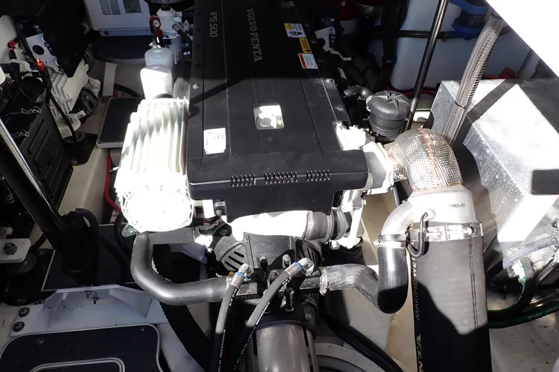 Slide: The Image of Engine compartment of a 2020 Formula 40 Performance Cruiser with Volvo Penta IPS 500. - 32