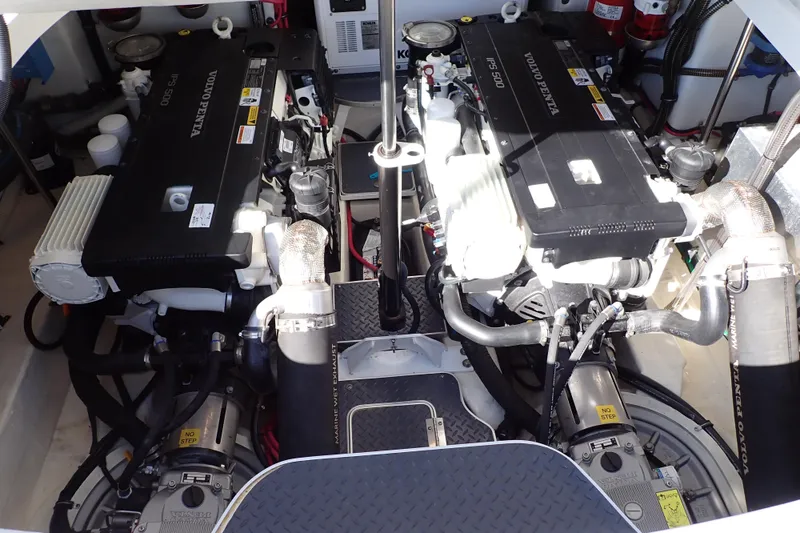 Slide: The Image of Engine room of 2020 Formula 40 Performance Cruiser with dual Volvo Penta IPS 500 engines. - 34