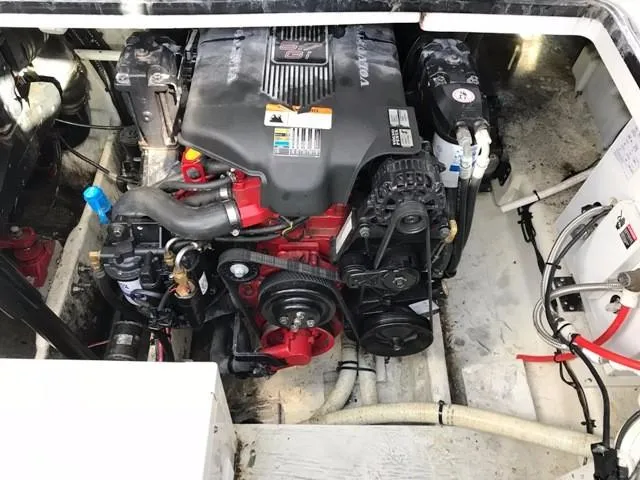 Slide: The Image of Engine compartment of a 2006 Four Winns 328 Vista boat. - 24