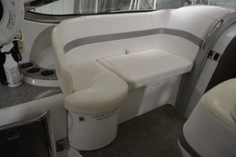 Slide: The Image of Interior cabin of 2006 Formula 40 Performance Cruiser with beige seating. - 25