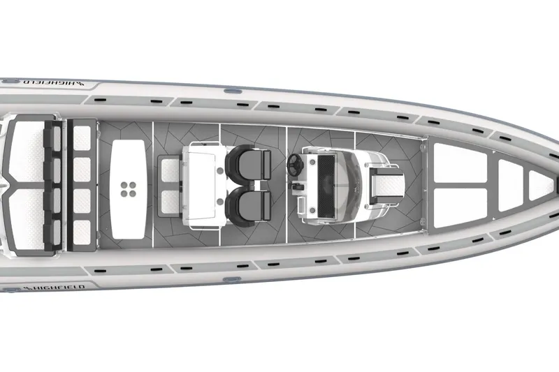 Slide: The Image of Top view of Highfield Sport 900 boat, 2026 model. - 15