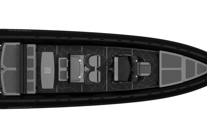 Slide: The Image of Top view of Highfield Sport 900 boat, model 2026. - 8
