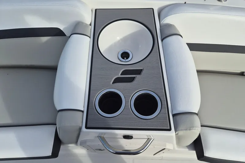 Slide: The Image of Starcraft SVX 191 OB 2026 boat interior with cup holders and sink. - 10