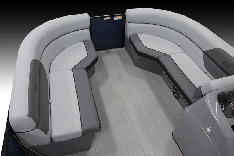 Slide: The Image of Manufacturer Provided Image: Interior of Veranda Vista View 20RC 2025 with gray seating. - 46