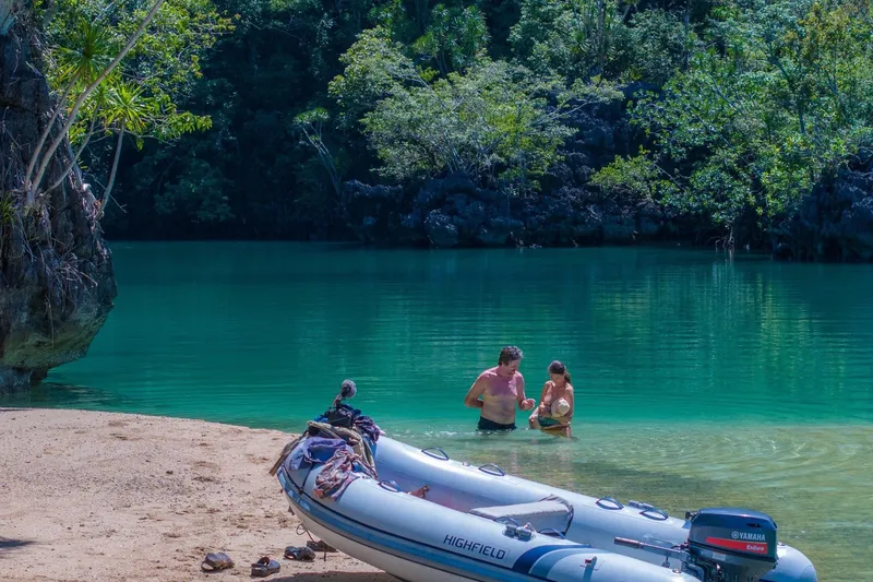 Slide: The Image of Highfield Ultralite 240LT boat on tropical beach, 2026. - 3