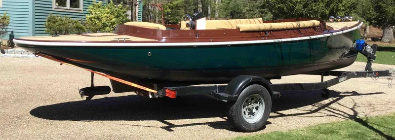 Slide: The Image of 2020 Vision Marine Technologies Fantail 217 boat on trailer, parked outdoors. - 3